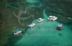 Corais em Recife-PE é um lugar explorado pelo turismo