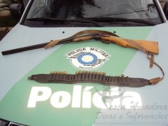 Apreensao de material de pesca e caca o interior de SP