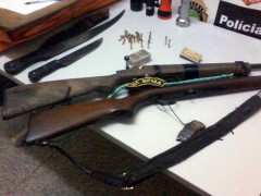 Armas apreendidas em Porto Murtinho-MS