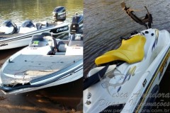 Barco e jet ski colidem em Cacu-GO jovem que pilotava o jet morreu na hora