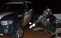 Barco utilizado pelo pescador em Diamante do Norte foi apreendido