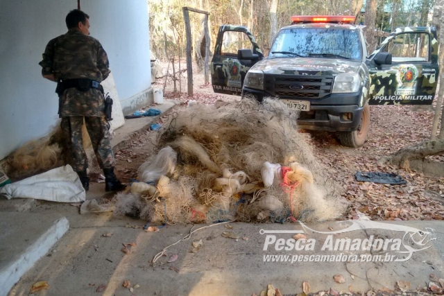 Batalhão Ambiental Combate a Pesca Predatória e recolhe 120 redes nos rios de Goiás