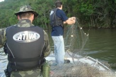 Com o inicio da piracema PMA realiza apreensoes em Santa Catarina