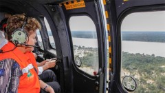 Dilma Roussef sobrevoa Porto Velho em helicóptero da FAB