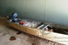 Dupla e flagrada com 150kg de peixe em Hidreletrica em Rondonia 2