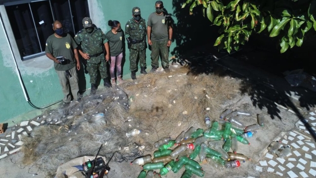 Durante operação, Naturatins apreende materiais de pesca ilegais e 100 kg de peixes