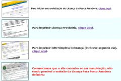 Emissao de licencas de pesca definitiva seguem interrompidas pelo Sinpesq