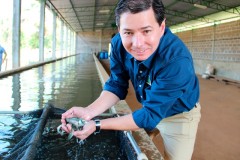 Fabio apresentador do programa Panorama Aqua Negocios 2