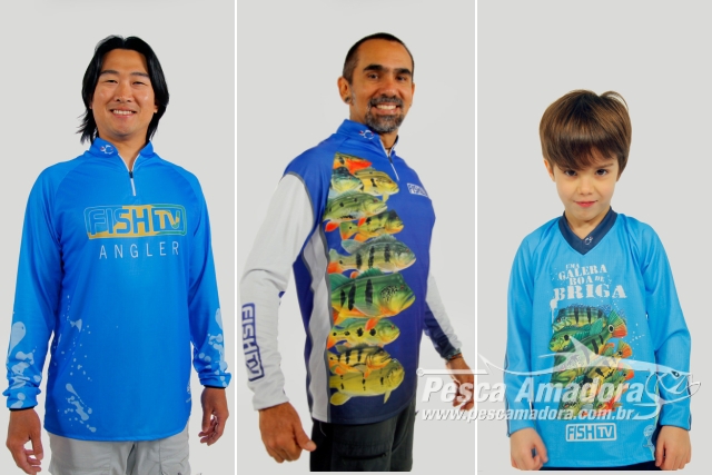 Fish TV apresenta camisetas licenciadas para pesca esportiva