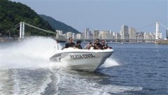 GOE Nautico do Porto de Santos fazendo patrulhamento