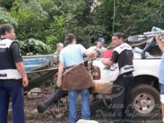 Grupo detido por suspeita de pesca predatoria em Uberlandia-MG