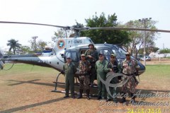 Helicoptero e usado em operacao contra crimes ambientais no Pantanal