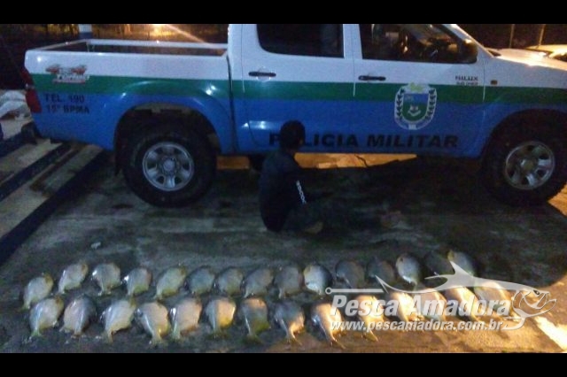 Homem é preso com 53 kg de pescado capturados com redes durante a piracema em MS