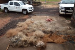 IAP apreende 1.500m de redes e 500m de espinheis nos rios Ivai e Parana