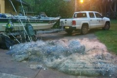 IAP apreende mais de 4.500 m de redes durante fiscalizacao no Parana