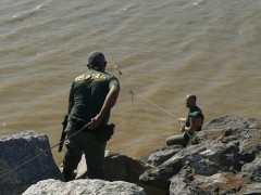 Ibama recolhe rede de rio fiscalizado em SC