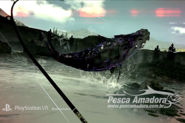Jogo de pescaria em realidade virtual de final fantasy para PlayStation
