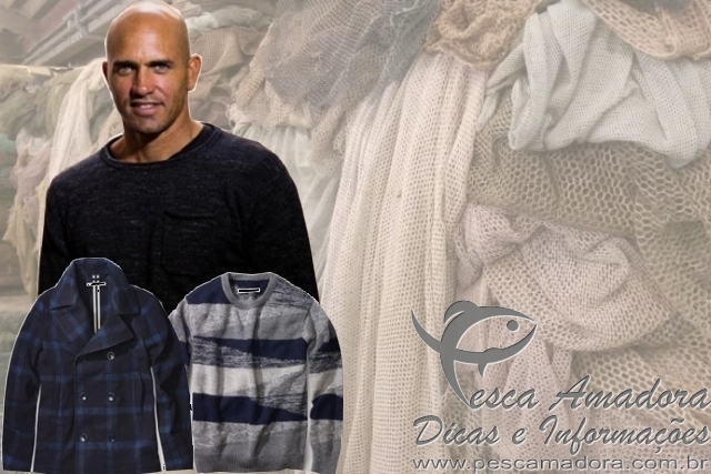 Kelly Slater lança linha de roupas sustentáveis feitas com redes de pesca