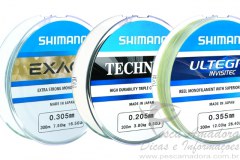 Linhas de monofilamento da shimano