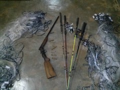 Material apreendido no MS na pre-piracema