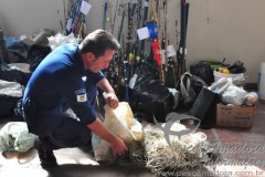 Material de pesca apreendido em Caxias do Sul-RS