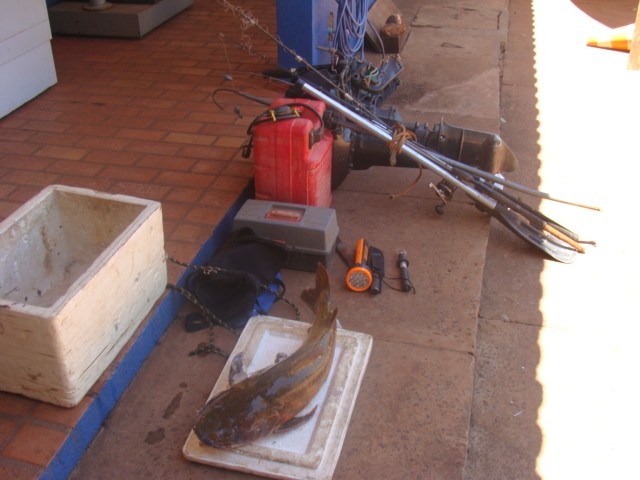 Três são presos por pescar em período de piracema em Rochedo-MS