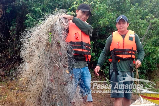 Naturatins apreende 4 mil metros de redes em operação contra pesca ilegal em TO