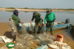 Naturatins apreende redes anzois de galho e armas de fogo durante fiscalizacao no TO
