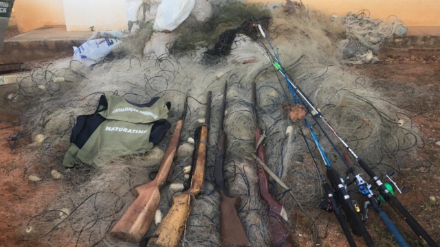 Operação Malha Fina apreende redes e armas de fogo no Tocantins