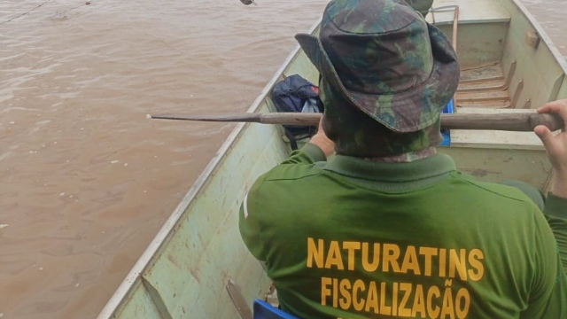Operação Piracema do Naturatins recolhe 1,8 mil metros de redes de pesca e um animal silvestre