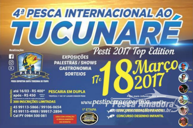 PESTI realiza 4° Torneio de Pesca Internacional ao Tucunaré no Lago de Itaipu-PR