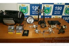PM prende homem por comercializar materiais de pesca roubados no MS