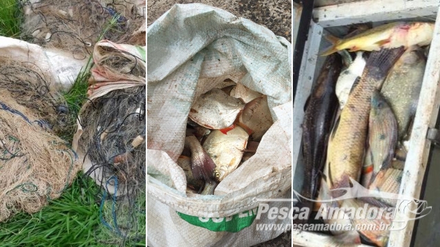 PMA apreede redes e pescado ilegal durante fiscalização nos rios do MS