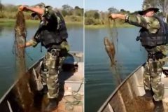 PMA apreende 1.400 m de redes durante fiscalizacao no Parana 6