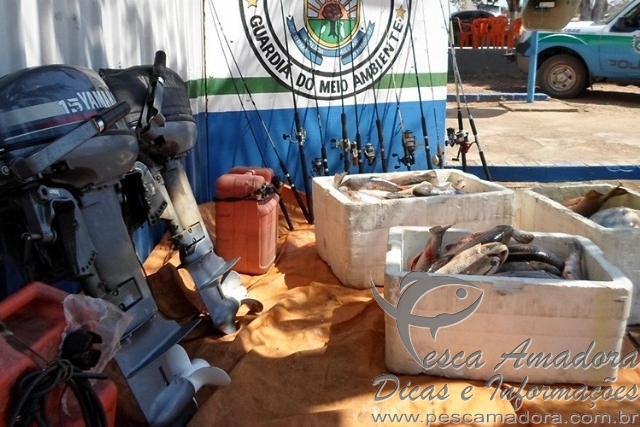 PMA apreende 132 kg de pescado e multa em R$ 12 Mil oito por pesca predatória