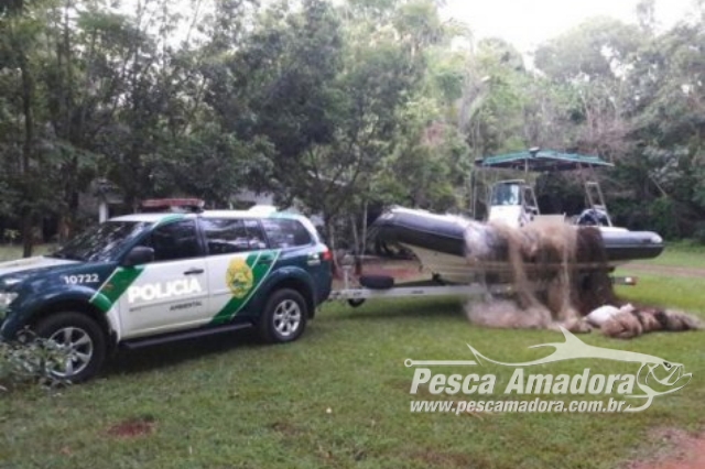 PMA apreende 2000 metros de redes durante “Operação Água Viva” no Paraná