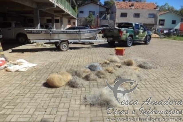 PMA apreende 24 redes irregulares em Canoinhas-SC