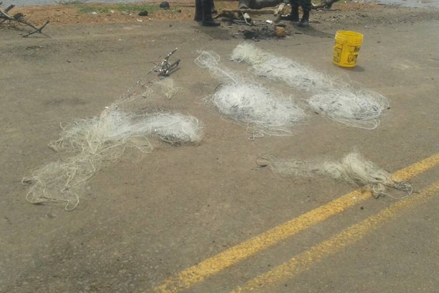 PMA apreende 5 redes e vários espinhéis no Lago Serra do Facão em Goiás