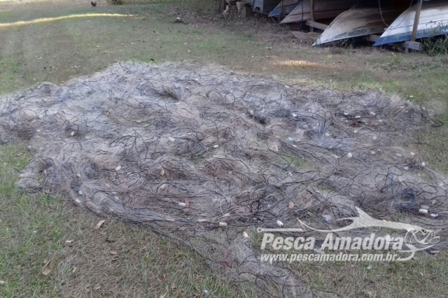 PMA apreende 5,7 km de redes de pesca e devolve 75 kg de peixes em rios de MS