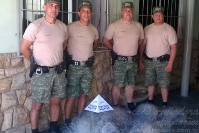 PMA apreende Nove redes durante o Carnaval no Rio Paraíba do Sul em MG