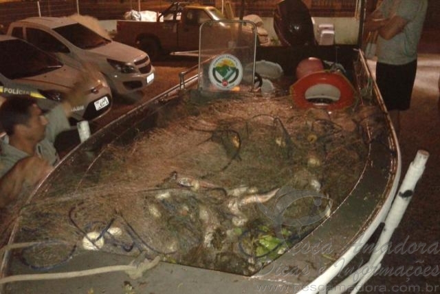 PMA apreende 92 kg de peixes e 3.300 metros de redes no RS
