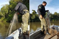 PMA apreende 940 m de redes durante fiscalizacao de Sao Joao no Parana