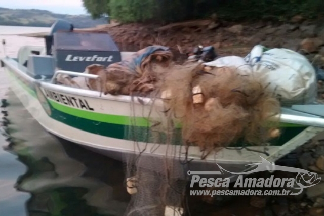 PMA apreende 940 m de redes durante fiscalização de São João no Paraná