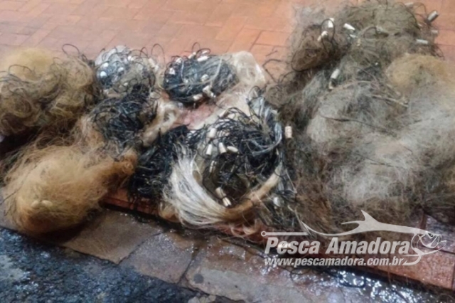 PMA apreende armas e material utilizado na pesca predatória em Quirinópolis-GO