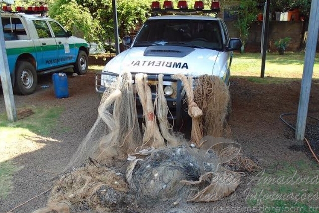 PMA apreende mais 1 km de redes e solta 25 kg de pescado no MS