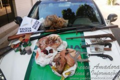 PMA apreende material predatorio no Rio Doce em Minas Gerais