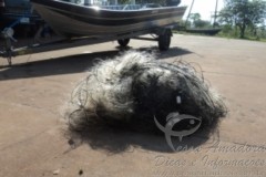 PMA apreende pescado e 400 metros de redes no Rio Pardo-MS 2