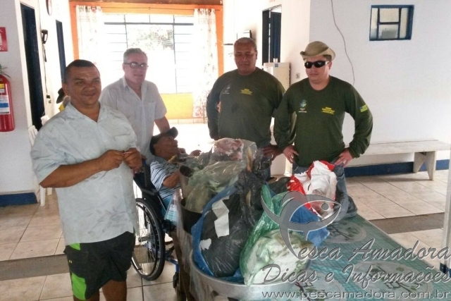 PMA apreende 48 kg de pescado ilegal no Rio Verdinho-GO