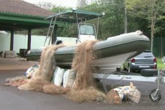 PMA apreende quase 2,5 mil metros de redes no Lago de Itaipu no PR