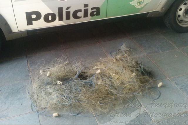 PMA apreende rede de pesca irregular no Rio Paraná em SP